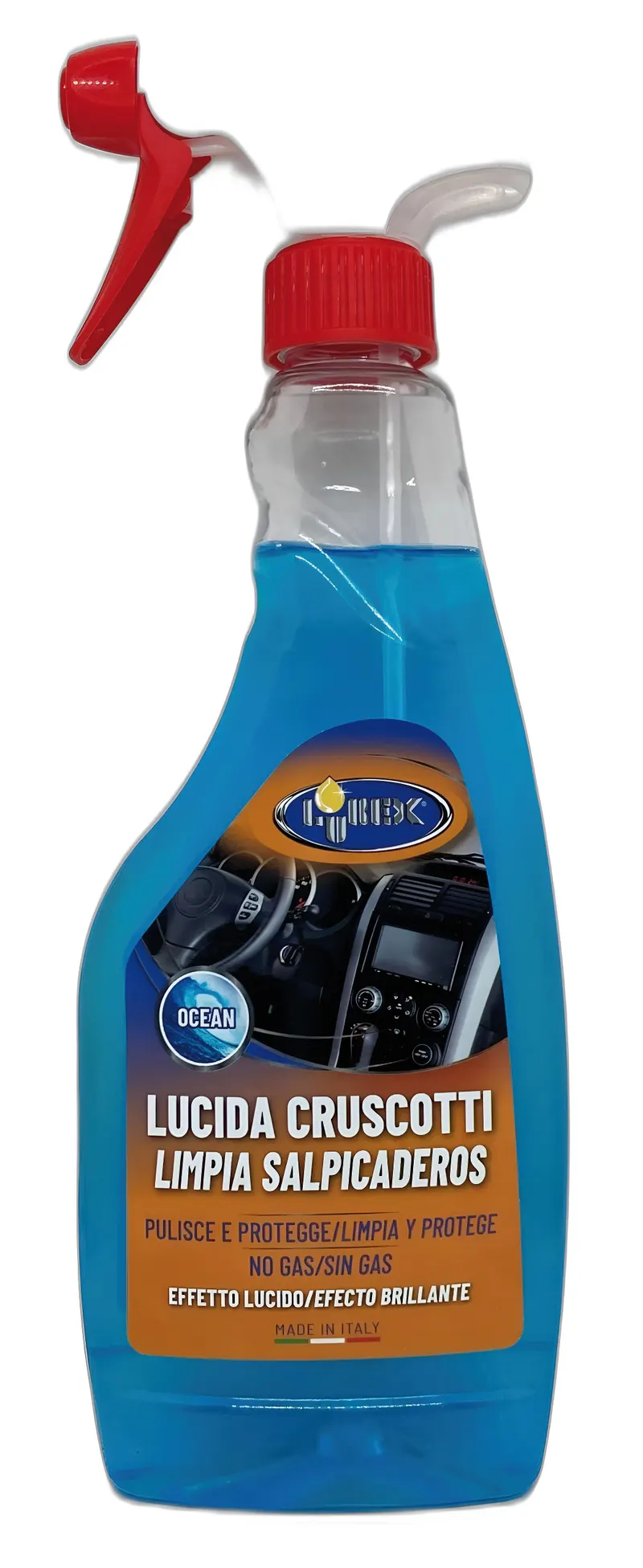 12PZ Lubex Lucida Cruscotti per Auto ml. 500 — Cura e pulizia auto — rif. FERX.VIT61293
