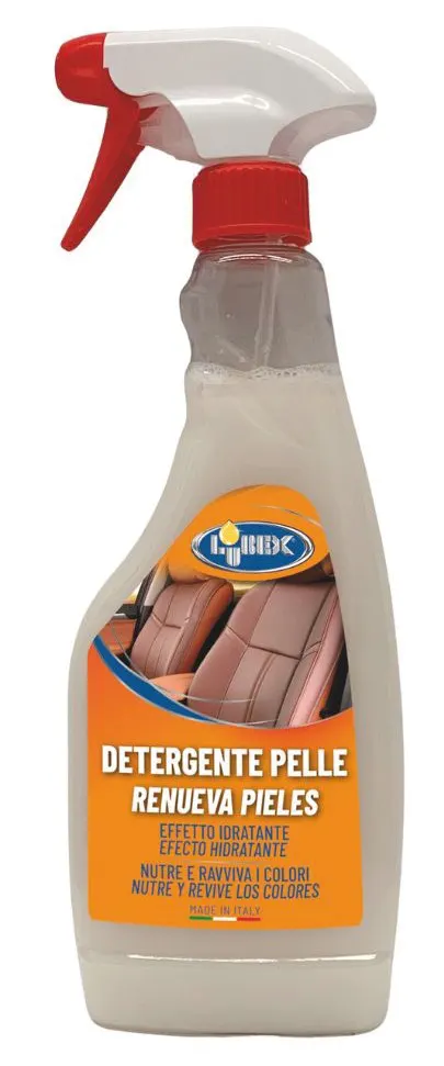 12PZ Lubex DETERGENTE PER PELLE AUTO ml. 500 — Cura e pulizia auto — rif. FERX.VIT61290