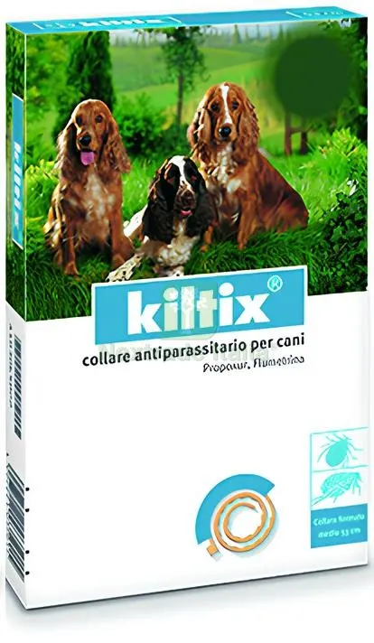 COLLARE ANTIPARASSITARIO PER CANI KILTIX (cm. 53) medio — Igiene e accessori animali — rif. FERX.VIT28946
