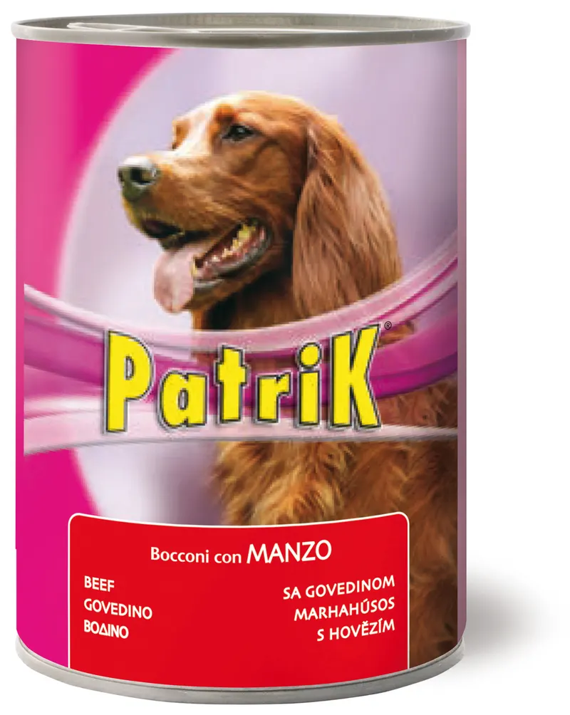 24PZ Morando BOCCONI PER CANI ''PATRIK'' gusto manzo - gr. 405 — Cani — rif. FERX.VIT61181