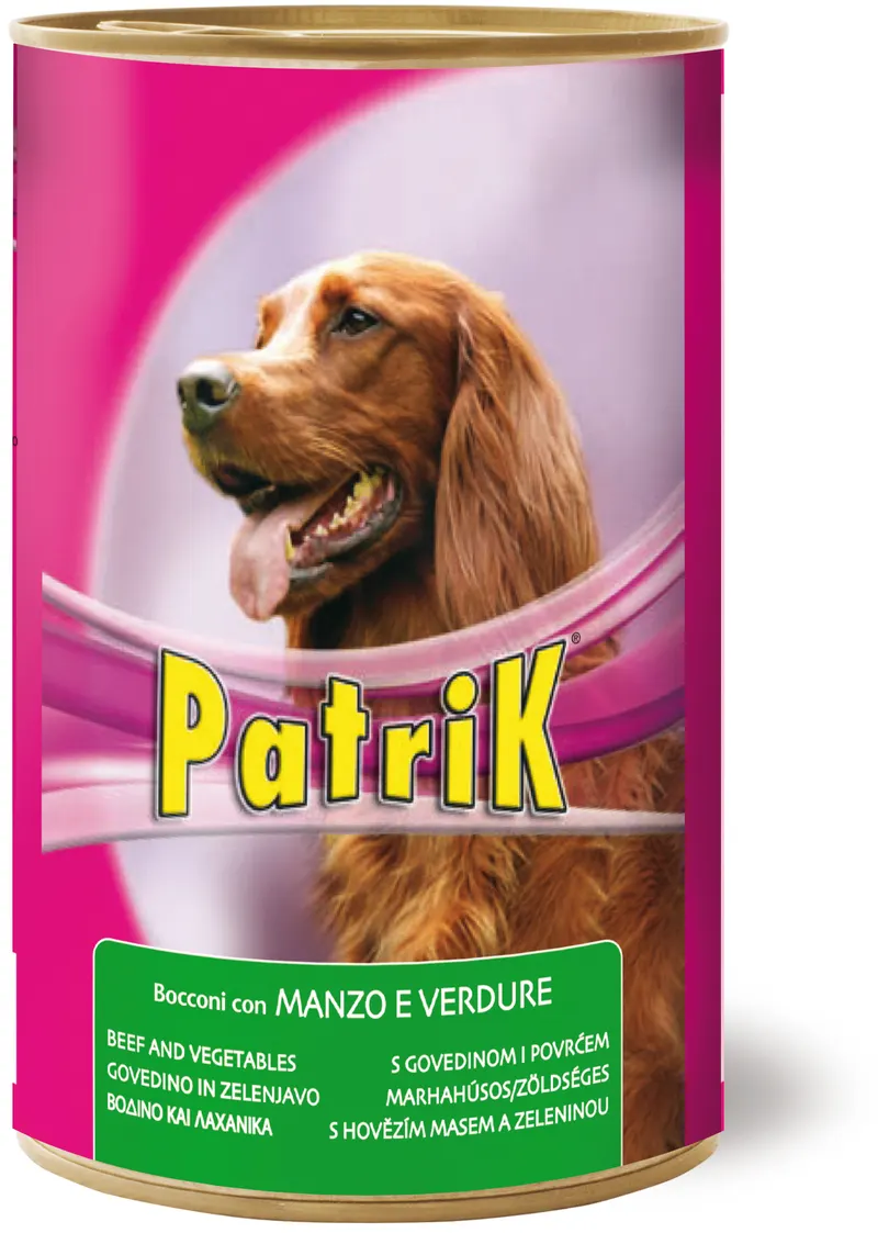12PZ Morando BOCCONI PER CANI ''PATRIK'' gusto manzo e verdure - gr. 1250 — Cani — rif. FERX.VIT61188 12PZ Morando BOCCONI PER CANI ''PATRIK'' gusto manzo e verdure - gr. 1250 — Cani — rif. FERX.VIT61188