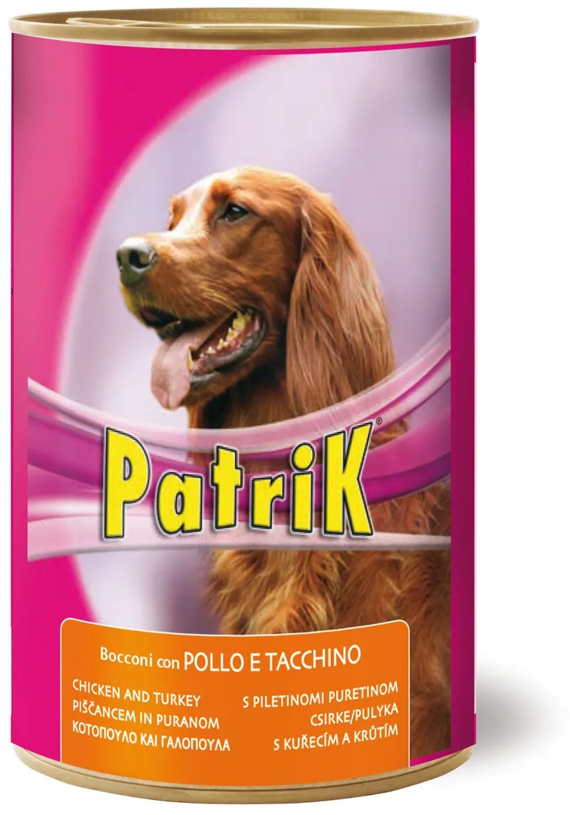 12PZ Morando BOCCONI PER CANI ''PATRIK'' gusto pollo e tacchino - gr. 1250 — Cani — rif. FERX.VIT61187