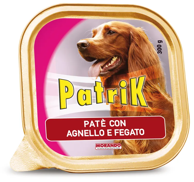 18PZ Morando PATÈ PER CANI ''PATRIK'' gusto agnello e fegato - gr. 300 — Cani — rif. FERX.VIT61191