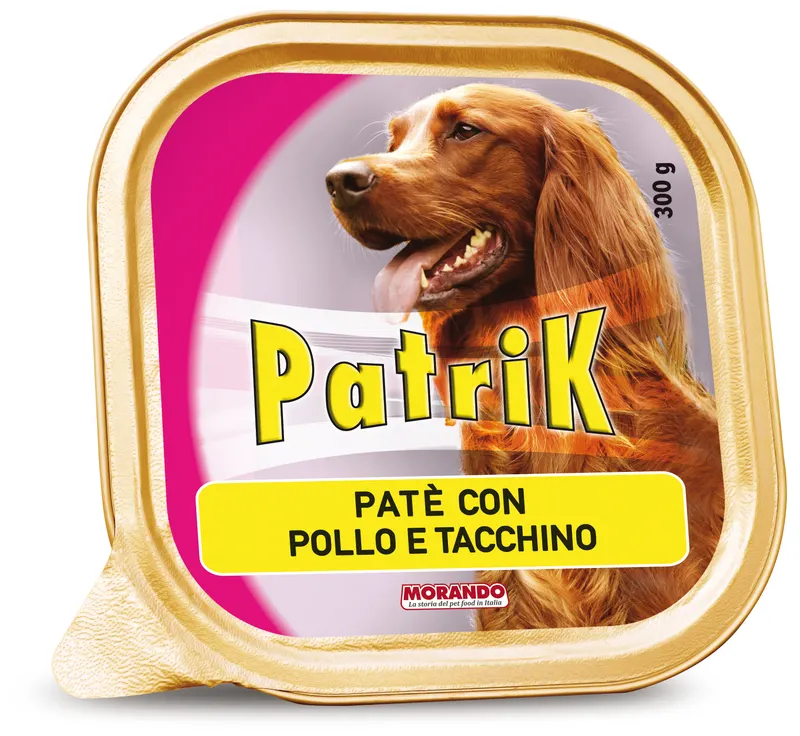 18PZ Morando PATÈ PER CANI ''PATRIK'' gusto pollo e tacchino - gr. 300 — Cani — rif. FERX.VIT61192