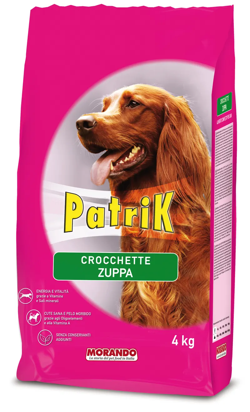 Morando CROCCHETTE PER CANI ''PATRIK'' gusto zuppa con verdure - kg. 4 — Mangimi e alimentazione — rif. FERX.VIT61223
