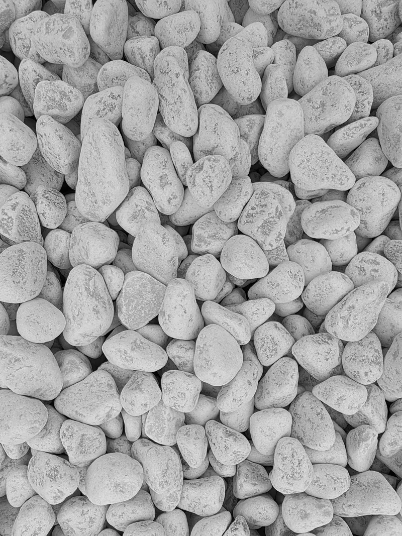 CIOTTOLI BIANCHI DI MARMO ''BIANCO CARRARA'' mm. 25-40 - kg. 20 — Isolanti e reti — rif. FERX.VIT61160