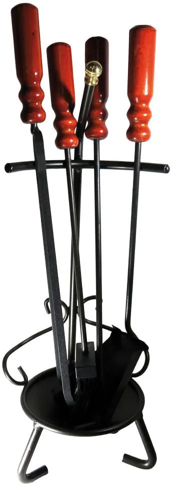 Attrezzature per Caminetti ''gemona'' 5 pezzi, cm. 65 h — Tempo libero outdoor — rif. FERX.VIT57868